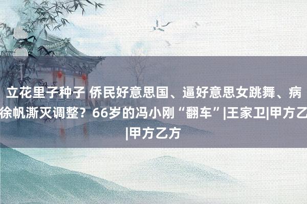 立花里子种子 侨民好意思国、逼好意思女跳舞、病危徐帆澌灭调整？66岁的冯小刚“翻车”|王家卫|甲方乙方