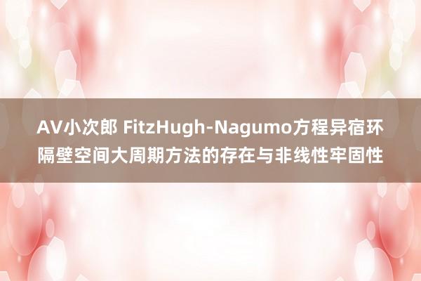 AV小次郎 FitzHugh-Nagumo方程异宿环隔壁空间大周期方法的存在与非线性牢固性